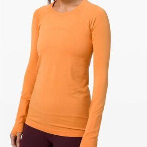 NWT lululemon Swiftly Tech LS 2.0 Monarch Orange 8 RARE